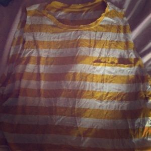 American eagle striped muscle tank